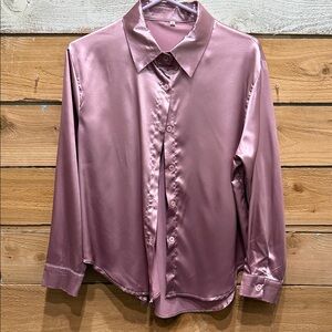 Woman’s Satin Shirt - Pink